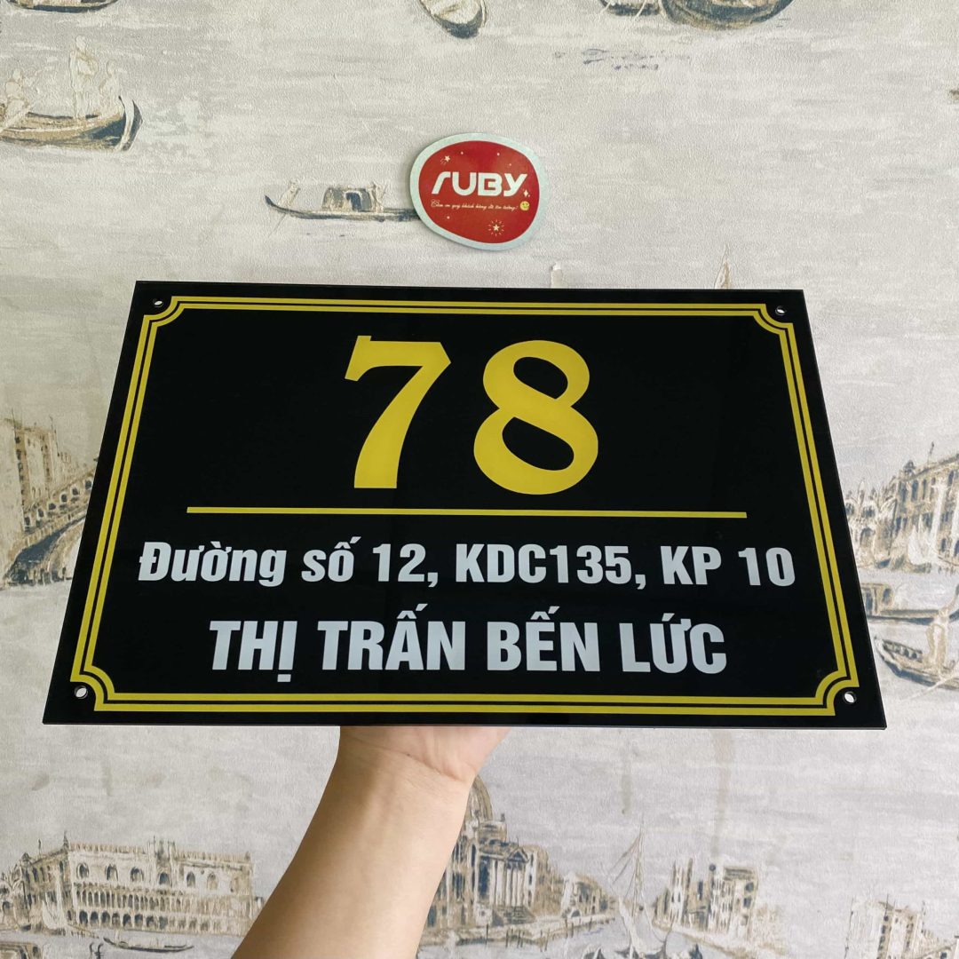 Bảng Số Nhà